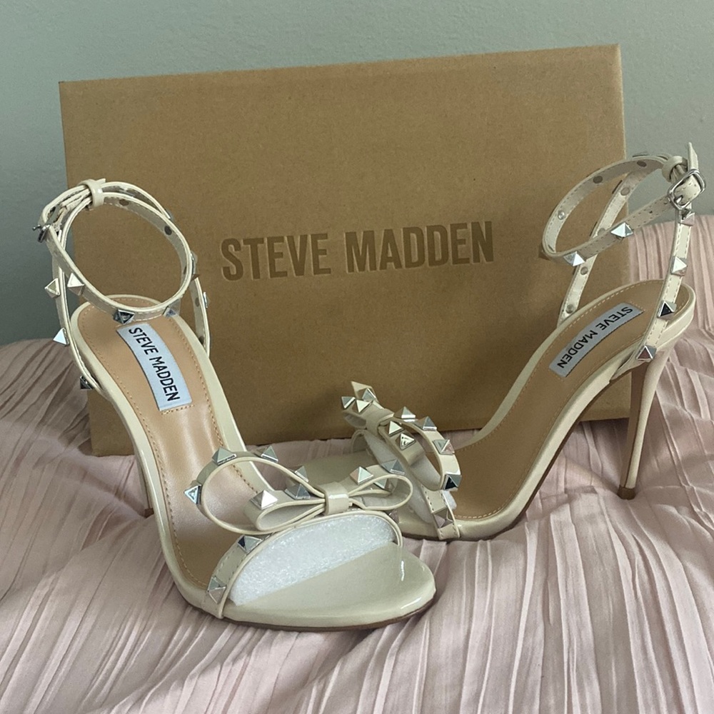 Steve Madden White Heels